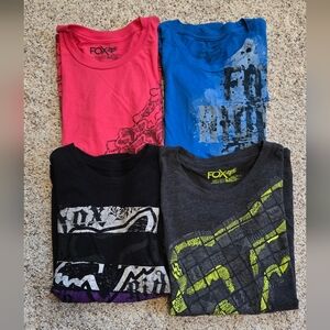 FOX Racing Blue Logo Tee M